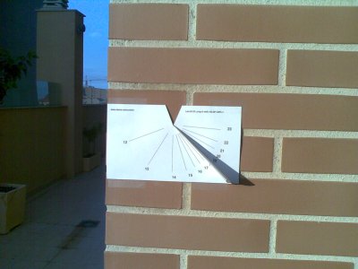 paper sundial